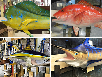 Custom crafted fish replicas Custom crafted fishmounts